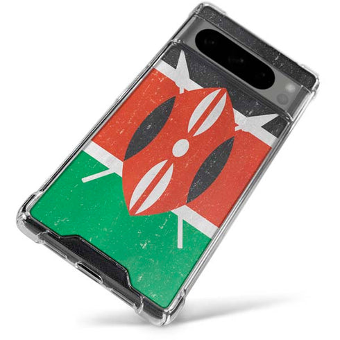 Kenya Flag Distressed Google Pixel 8 Pro Clear Case